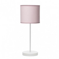 Distribuidor - Lâmpadas Diversas | Sobre Mesas Infantil | SOBREMESA IBOR 1XE14 BLANCO/ROSA 42X17X17 CM Ref: 176971000